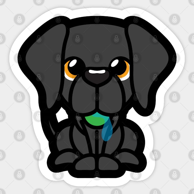 Black Labrador Tooniefied Sticker by Tooniefied